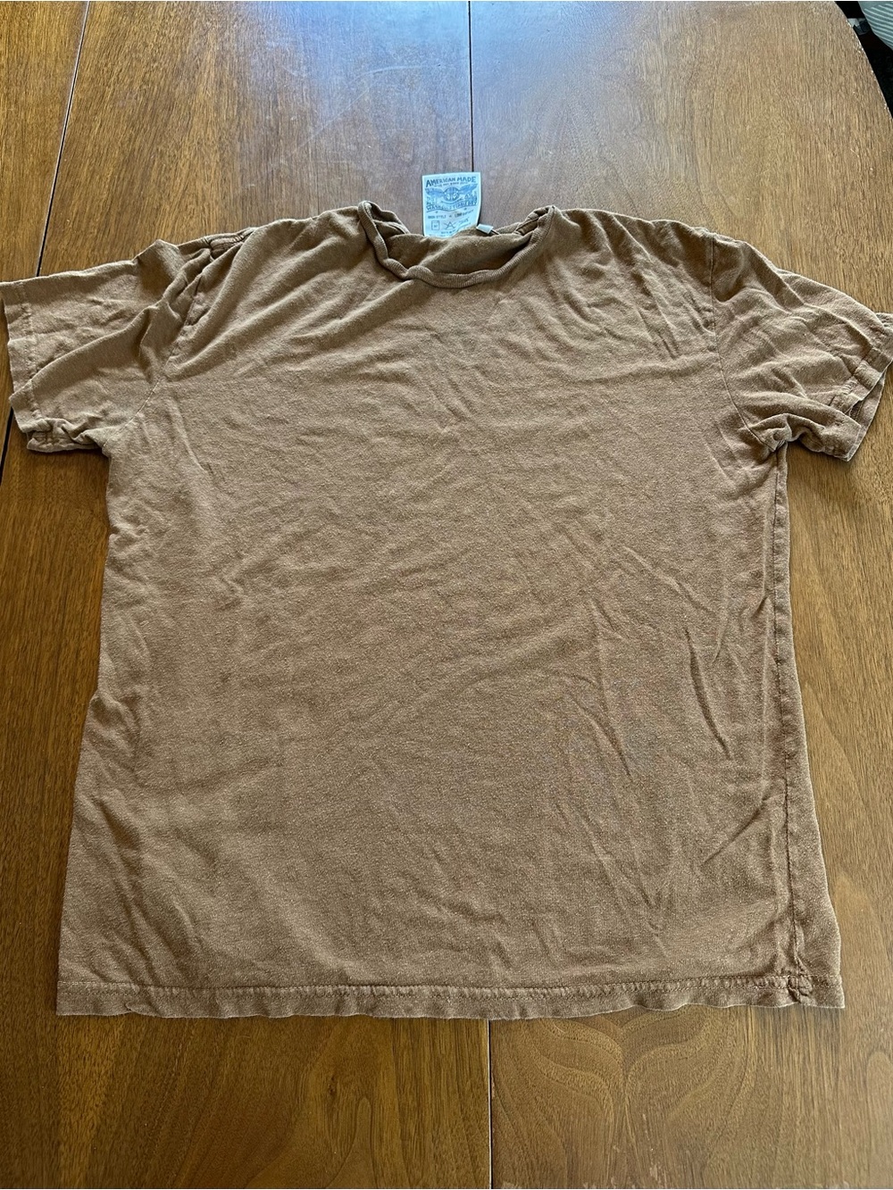 Jungmaven Men's Short-Sleeve Crewneck Brown T-Shirt
